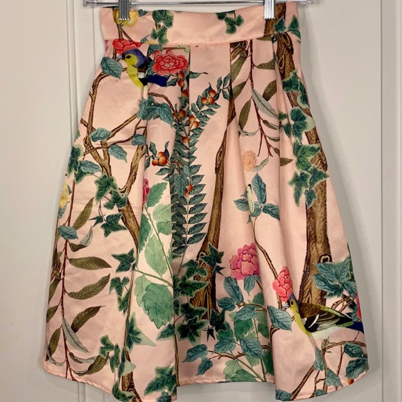 COCO JANE Dresses & Skirts - COCO JANE Floral Pink Full Skirt
